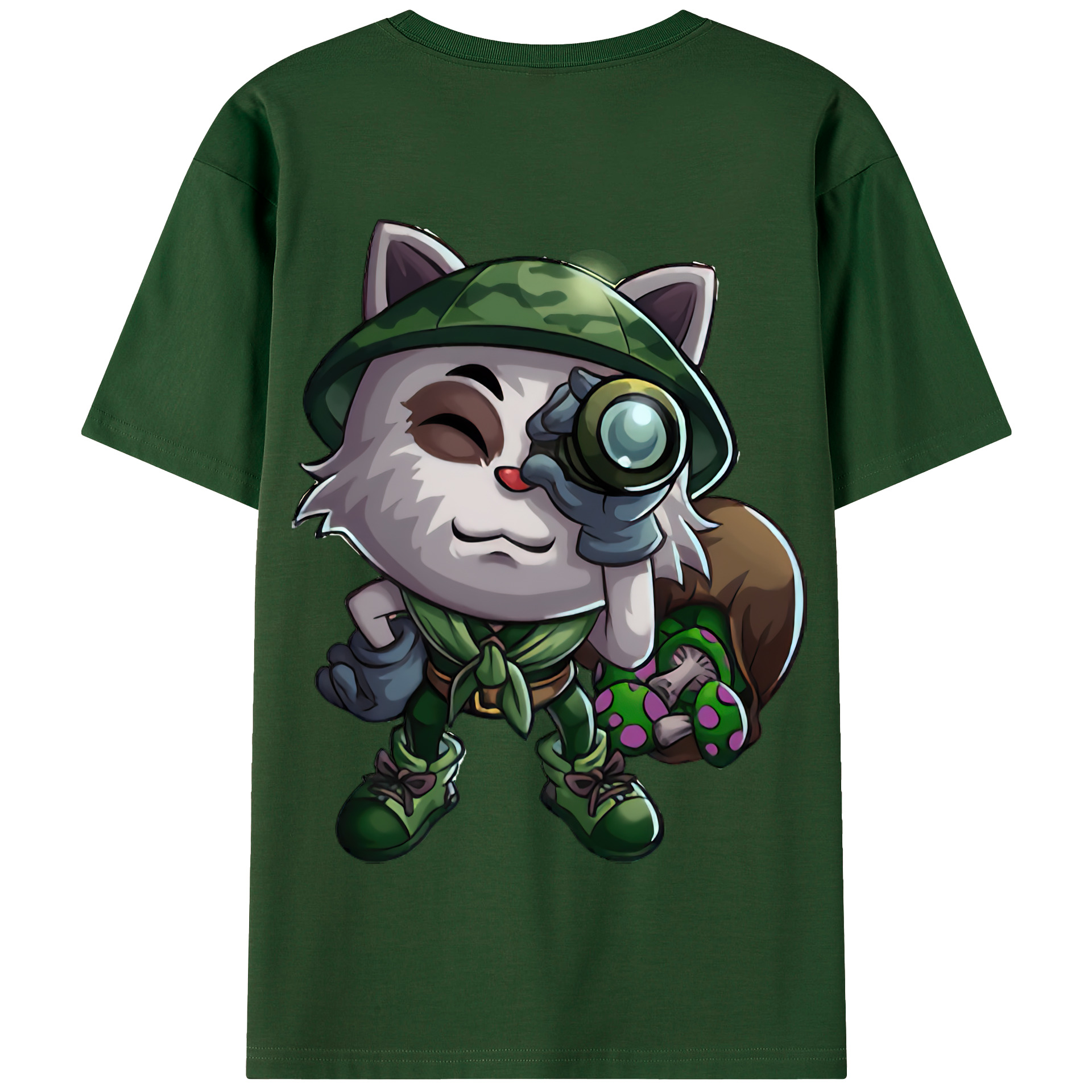 リーグ・オブ・レジェンド League of Legends LOL 綿100％半袖Tシャツ（背面プリント）